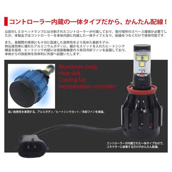SEEK products LEDフォグランプ H16 LEDバルブ 6000K ホワイト 3000lm