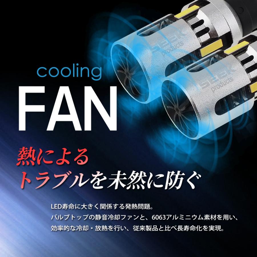 SEEK products T16 LED バックランプ VT ファン搭載 合計5004lm