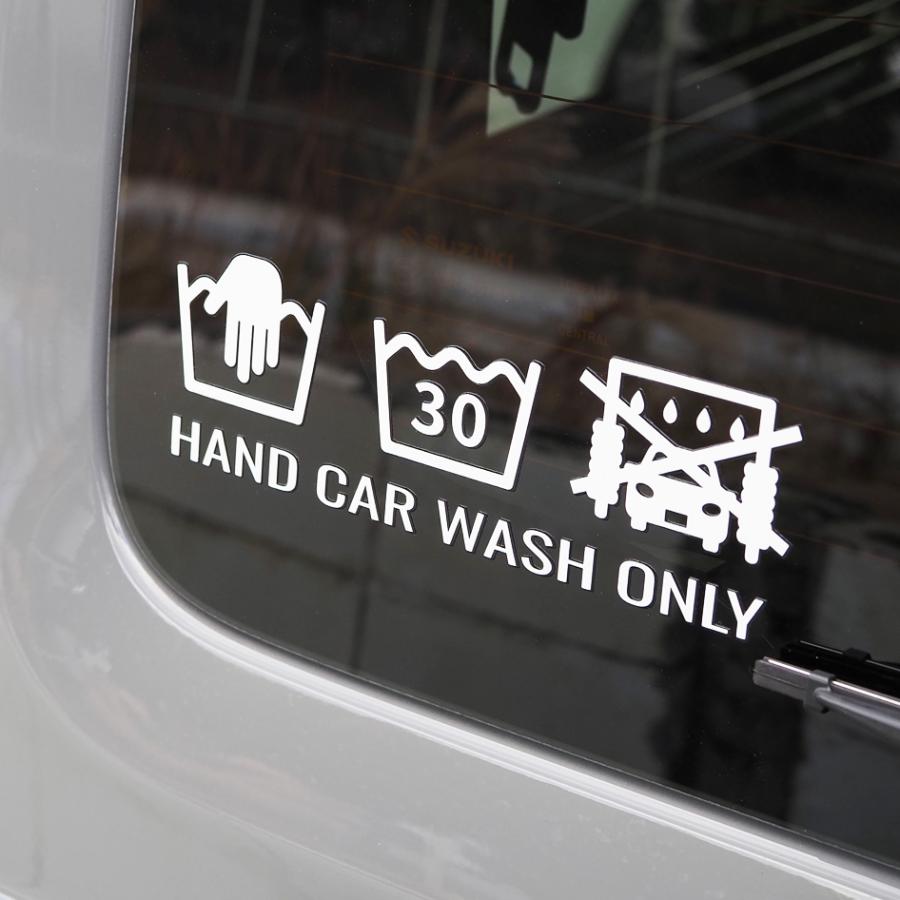 車 ステッカー CAR WASH 洗車表示 カッティングステッカー UV転写 強