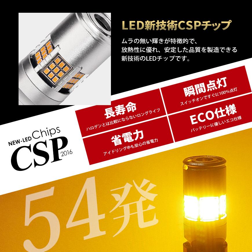 DAIHATSU アトレー ワゴン H29.11〜 T20 LED ウインカー SEEK ファン付 54連 キャンセラー内蔵 爆光 アンバー ピンチ部違い対応 送料無料｜seek｜04