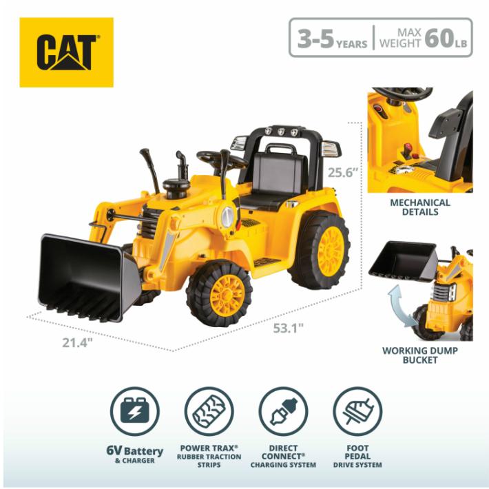 Cat Tractor Bull Dozer Digger Ride On トラクター 乗用玩具 乗り物おもちゃ ブルドーザー キッズ 砂場 公園 アウトドア 重機 はたらくくるま バッテリーカー Seektoys 通販 Yahoo ショッピング