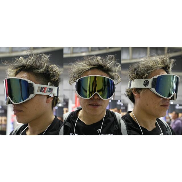 DICE GOODMAN 横暴 調光グレーイエローミラーレンズ ゴーグル DICE GOODMAN 横暴 調光グレーイエローミラーレンズ ゴーグル