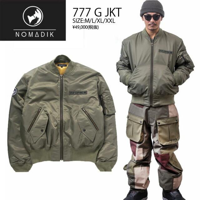 23-24☆NOMADIK【ノマディック】ウェア 777 G SNOW WEAR JKT カラー