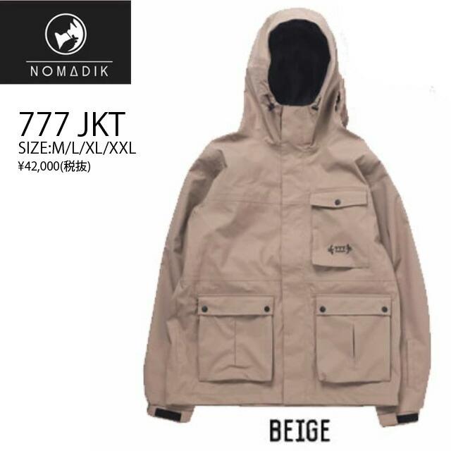 23-24☆NOMADIK【ノマディック】ウェア 777 SNOW WEAR JKT カラー：BEIGE　【正規品】KAZU KOKUBO :  24nomadik-777-jk-beige : シーズ(see’s) - 通販 - Yahoo!ショッピング