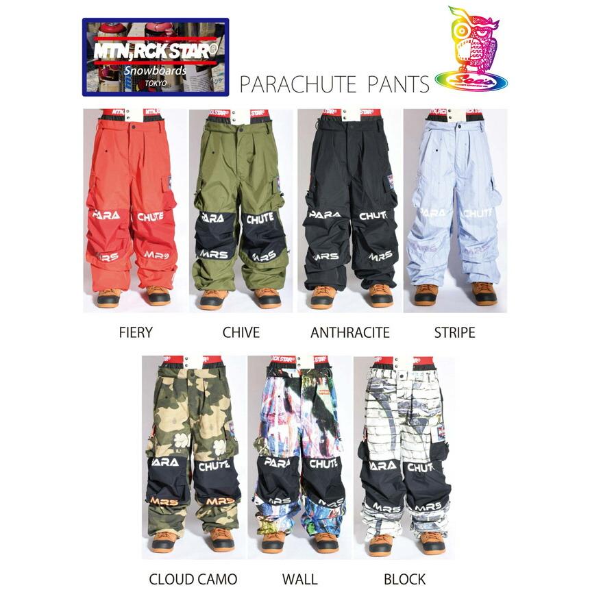 25-26 マウンテンロックスター　PARACHUTE PANTS 楽天市場】25-26 マウンテンロックスター ウェア Mtn. Rock Star