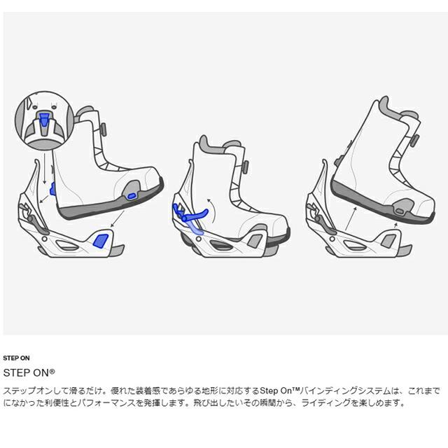 BURTON STEPON MENS BINDING RE:FLEX Slate Blue / Logo バートン