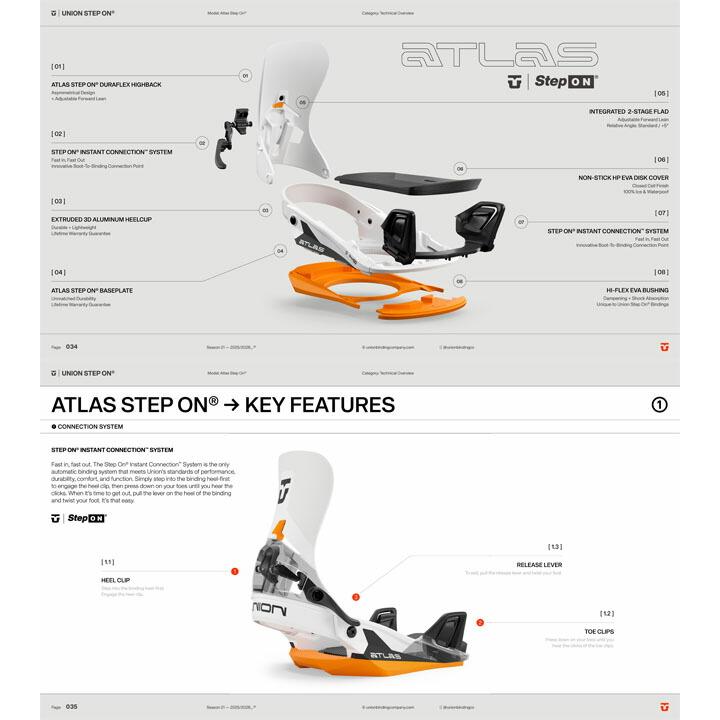 予約商品】25-26 UNION 【ユニオン】ビンディング ATLAS Step On