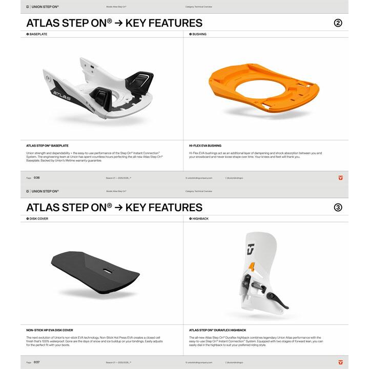 予約商品】25-26 UNION 【ユニオン】ビンディング ATLAS Step On