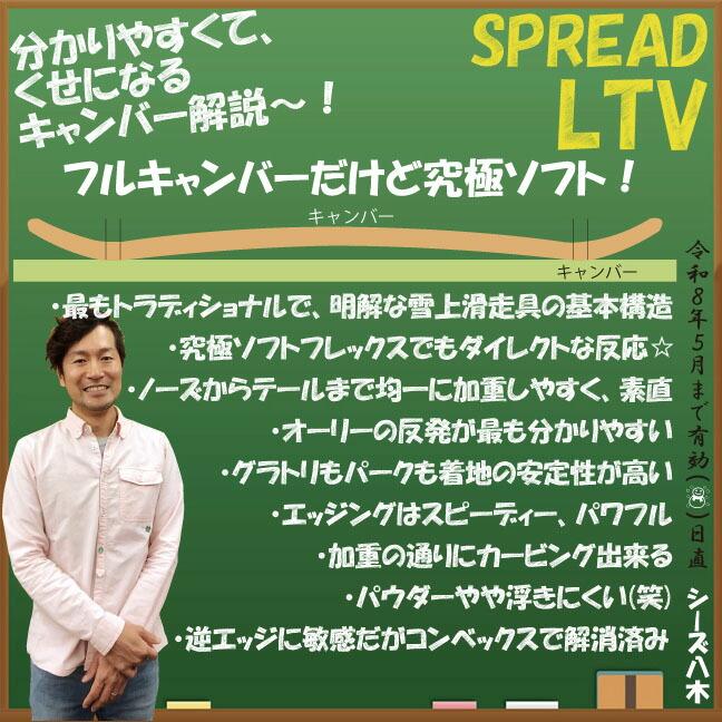 予約商品】SPREAD LTV 136-139-141-143-145-148cm 2025-26モデル