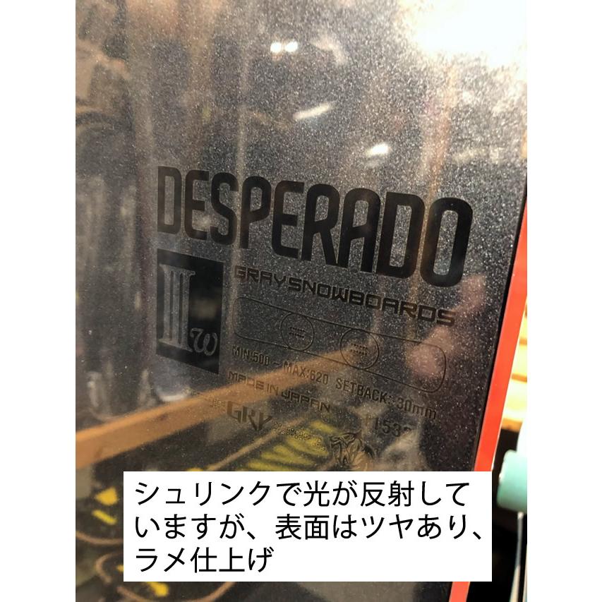 GRAY DESPERADO 3w 157.6ワイド グレイ デスペラード スノーボード 2020-21日本正規品
