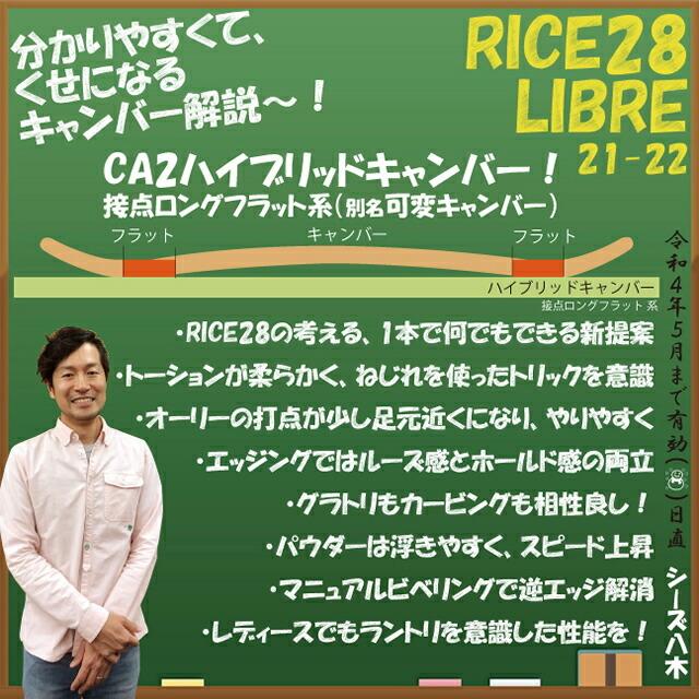 オリジナル解説】RICE28 LIBRE BLACK 136/138/140/142/144/147cm オリジナル解説】RICE28 LIBRE BLACK 136/138/140/142/144/147cm