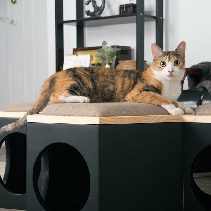 MYZOO マイズー 六角ハウス スツール ローテーブル 椅子 猫ハウス
