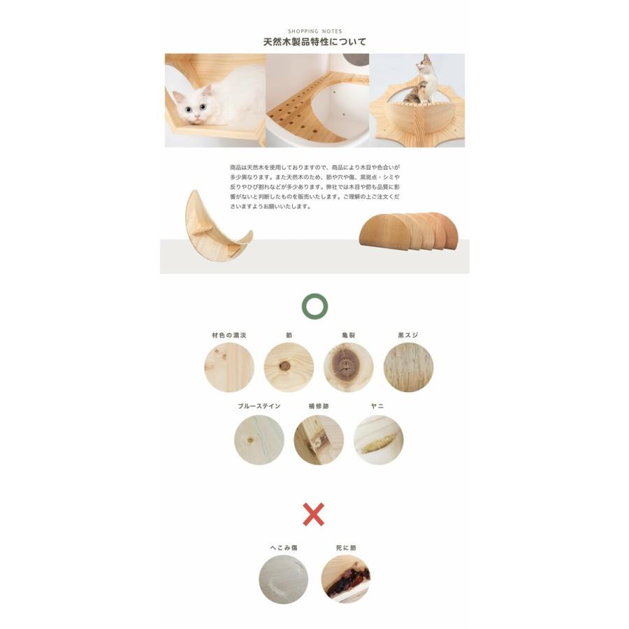 MYZOO マイズー キャットステップ  OBLONG オブロング クリア キャットウォーク 壁 壁面アート ねこステップ 猫家具 壁取り付け Mサイズ 60cm | MYZOO | 06