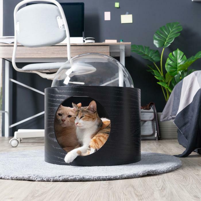 MYZOO マイズー 宇宙船GAMMA キャットハウス 木製 ドーム 壁 MYZOO マイズー 宇宙船GAMMA キャットハウス 木製 ドーム 壁