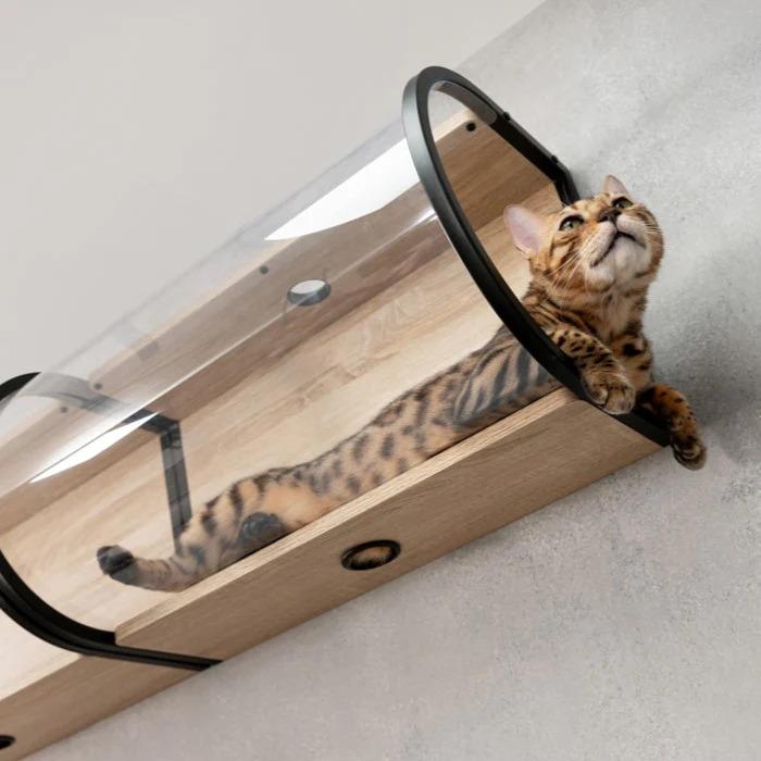 MYZOO マイズー TUNNEL キャットウォーク トンネル 透明 壁付け MYZOO マイズー TUNNEL キャットウォーク トンネル 透明 壁付け