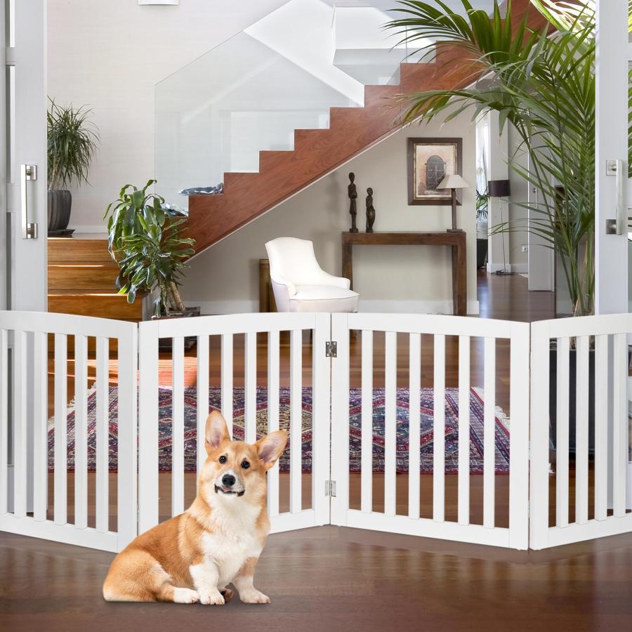 ZENY【セール価格】木製犬用ゲート 折り式バリア ペット用家具 ZENY【セール価格】木製犬用ゲート 折り式バリア ペット用家具