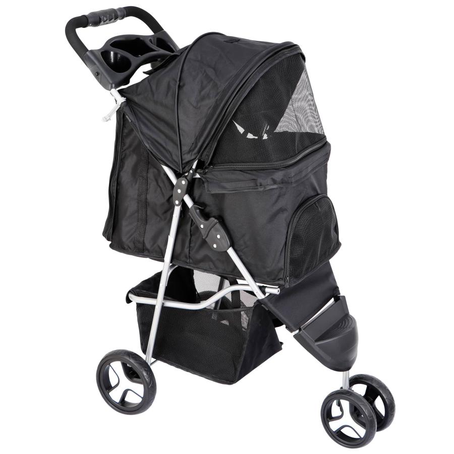 ★未開封品★ottostyle.jp　ペットカート 4輪 耐荷重60kgブラック ottostyle.jp】 大型犬対応 折りたたみペットカート 4輪 - YouTube