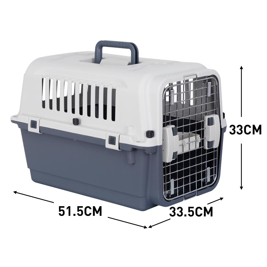 ZENY Mサイズ プラスチック ペットキャリー 犬用 猫用 ハード