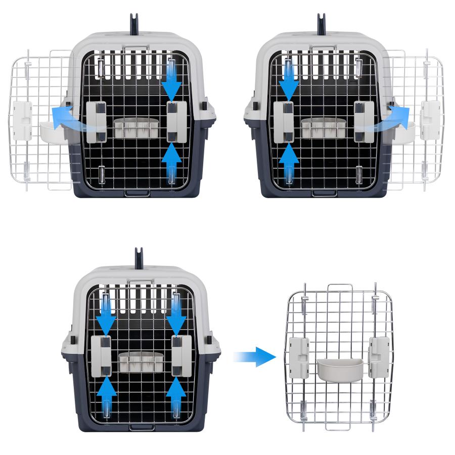ZENY Lサイズ プラスチック ペットキャリー 犬用 猫用 ハード ZENY Lサイズ プラスチック ペットキャリー 犬用 猫用 ハード
