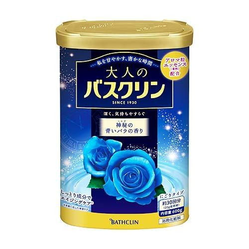 大人のバスクリン 神秘の青いバラの香り 600g(約30回分) ×30個(2ケース) /浴用化粧料 /神秘の青いバラの香り /シルキーブルーの湯(にごりタイプ)｜segp-shop