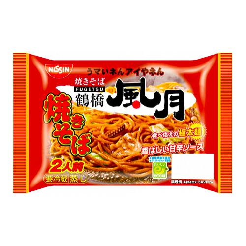 日清食品 鶴橋風月焼きそば ソース 2人前 404gx8個 (冷蔵商品