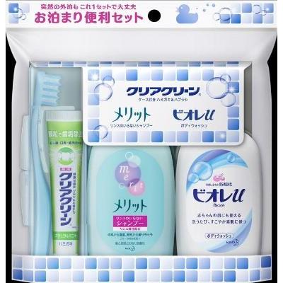 花王 クリアクリーン 携帯用お泊りセット 1組×18個 (爆買)