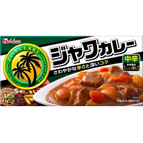 ハウス食品 ジャワカレー中辛１８５ｇ×60個 (爆買)