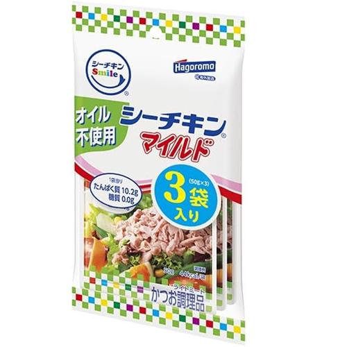 はごろもフーズ シーチキンSmile オイル不使用マイルド3袋（50gX3）×16