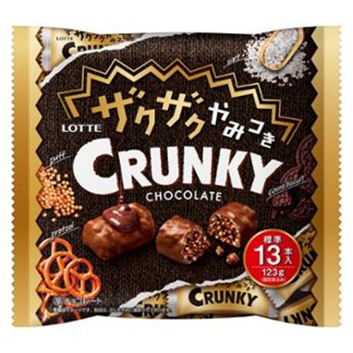 ロッテ ザクザクやみつきクランキーシェアパック 123g×18個（個包装