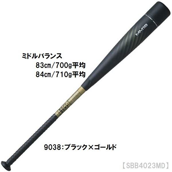 送料無料 SSK エスエスケイ 軟式野球 一般軟式用バット MM18 ミドルバランス 83 84 FRP製バット SBB4023MD