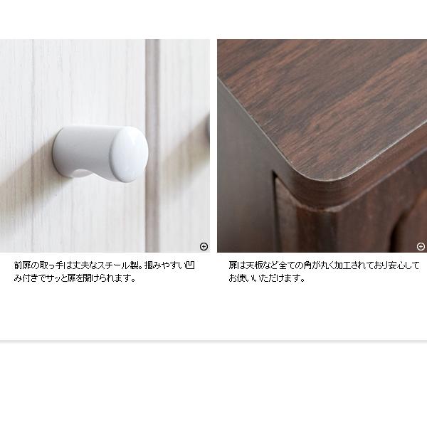 木製ダブルプッシュダストボックス new Empro エンプロー DB-802R-new ゴミ箱 ごみ箱 塵箱 お洒落 おしゃれ 家具 居間 和風洋風 二連 キッチン 宮武製作所の画像