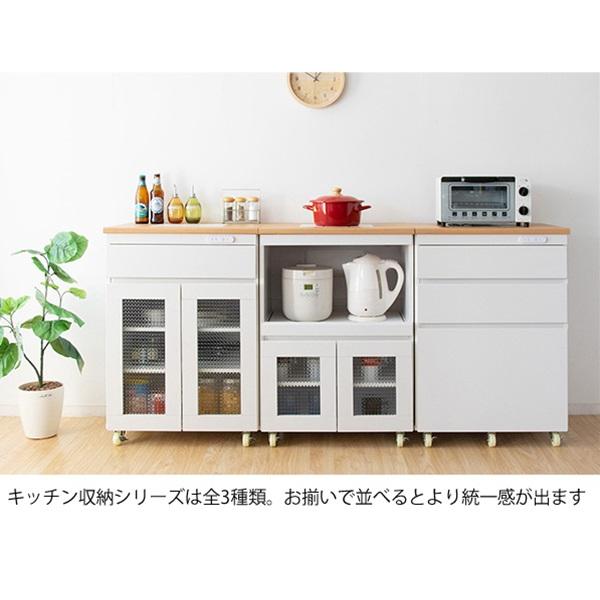【5月下旬発送】茶箪笥 キッチン収納家具 Semplice センプリチェ 料理収納家具 mim-KC-207-new ラック 宮武製作所  台所収納家具 コンセント付の画像