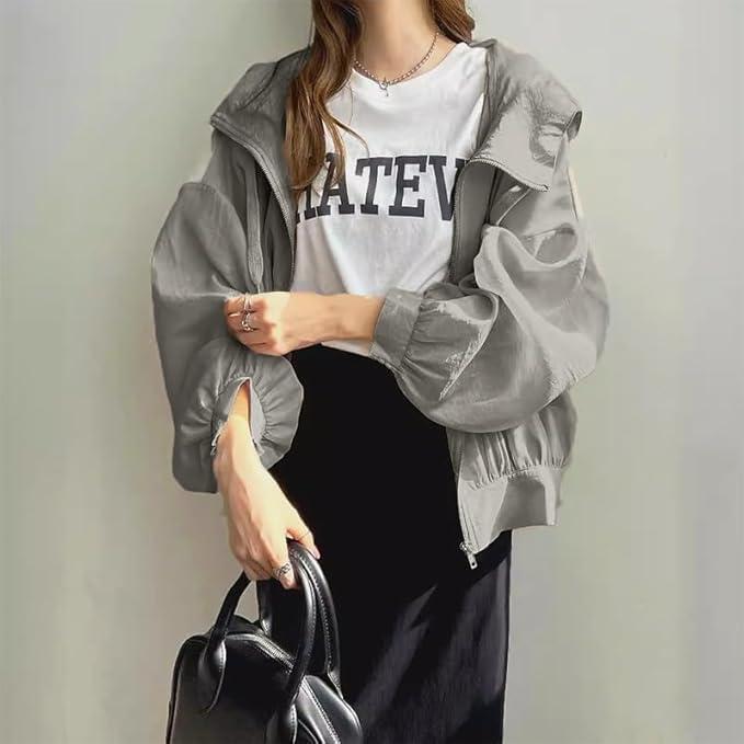 レディース UVカット パーカー 日焼け止め服 カーディガン フード付き アウター 薄手 冷感生地 日焼け防止 紫外線対策 軽量 かわいい カジュアル |  | 15