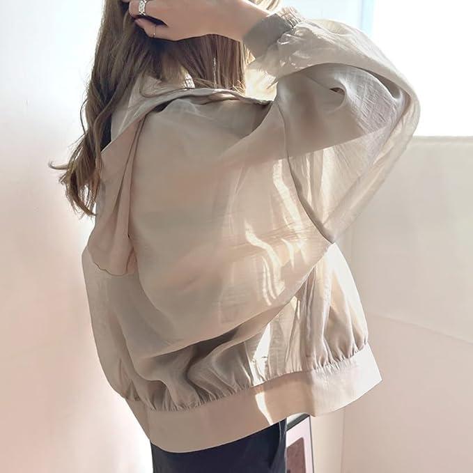 レディース UVカット パーカー 日焼け止め服 カーディガン フード付き アウター 薄手 冷感生地 日焼け防止 紫外線対策 軽量 かわいい カジュアル |  | 16