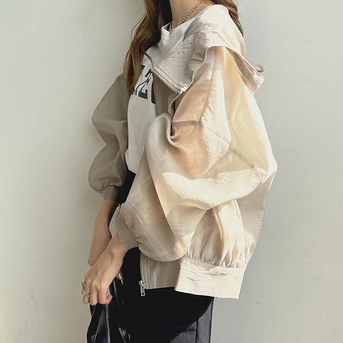 レディース UVカット パーカー 日焼け止め服 カーディガン フード付き アウター 薄手 冷感生地 日焼け防止 紫外線対策 軽量 かわいい カジュアル |  | 18