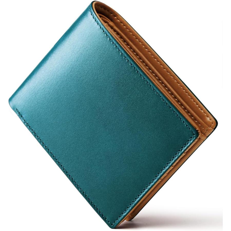 財布 メンズ 2つ折り 日本栃木 レザー 二つ折り 財布 本革 折り財布 折りたたみ財布 薄型 一流の革職人が作る 小銭入れ 父の日 一粒万倍日 天赦日 虎の日 | 