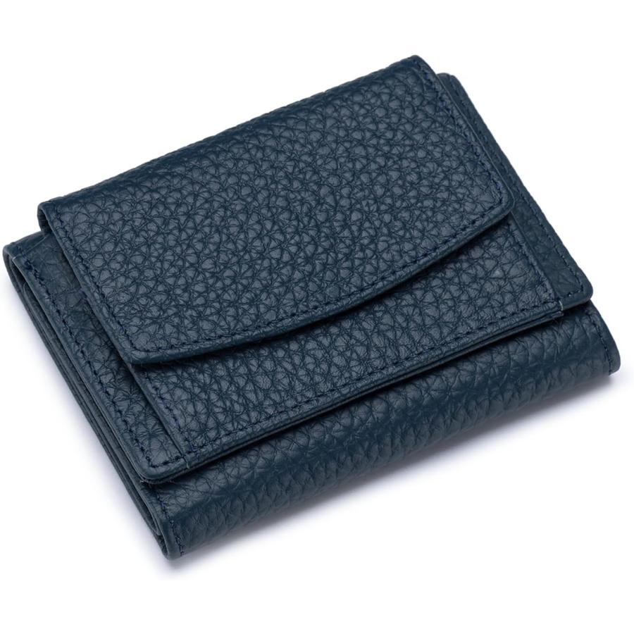 ミニ財布 三つ折り財布 レディース メンズ 本革 小さい財布 スキミング防止 小銭入れ付き みつおり 牛革 軽量 コンパクト | 