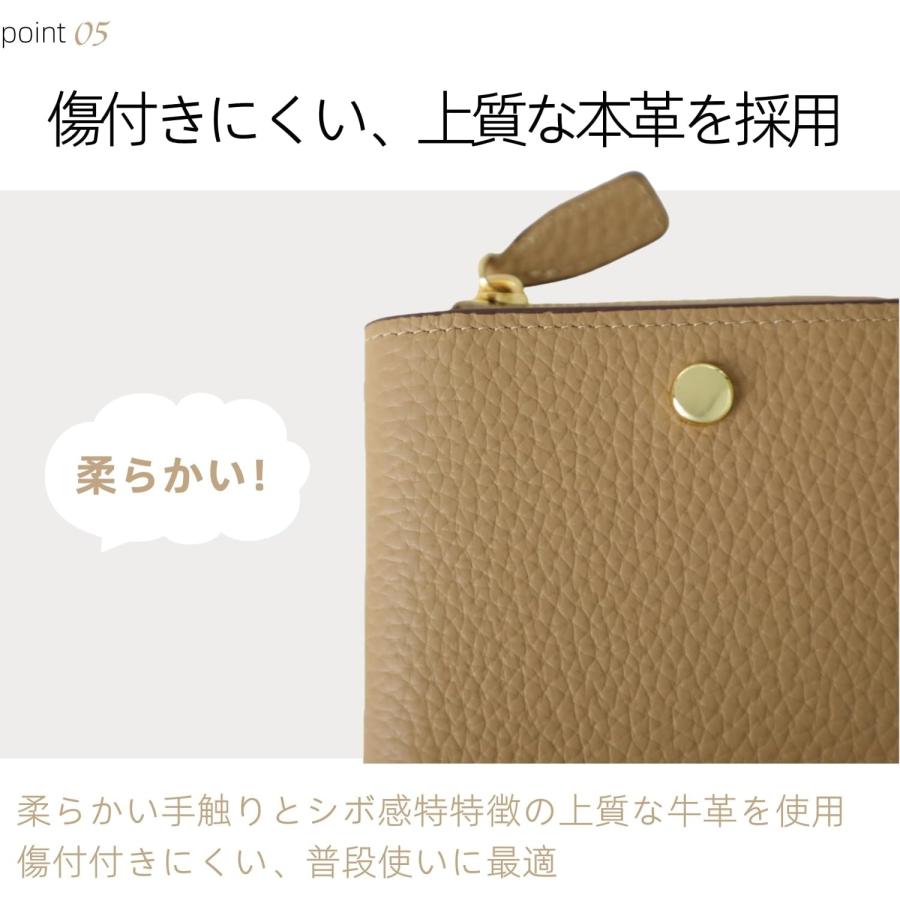 財布 レディース ミニ財布 本革 二つ折り財布 コンパクト財布 小銭入れ付き 小さい財布 RFID スキミング防止 薄い 薄型 人気 |  | 04