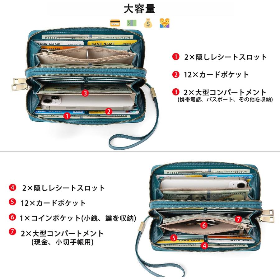 財布 レディース 折りたたみ財布 本革 軽量 多機能 レディース財布 カードケース 小銭入れ スキミング防止 ギフト プレゼント おしゃれ 人気 ウォレット |  | 01