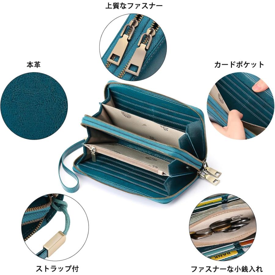 財布 レディース 折りたたみ財布 本革 軽量 多機能 レディース財布 カードケース 小銭入れ スキミング防止 ギフト プレゼント おしゃれ 人気 ウォレット |  | 02