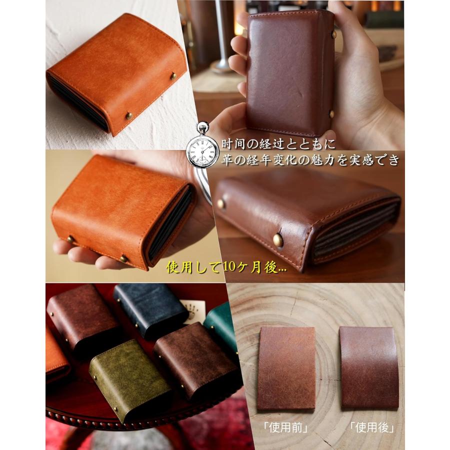 二つ折り財布 メンズ 2つ折り 箱型の小銭入れ イタリアン レザー プエブロ ミニ財布 コンパクト 小さい財布 二つ折り 箱状です 牛革 大容量 レディース |  | 07