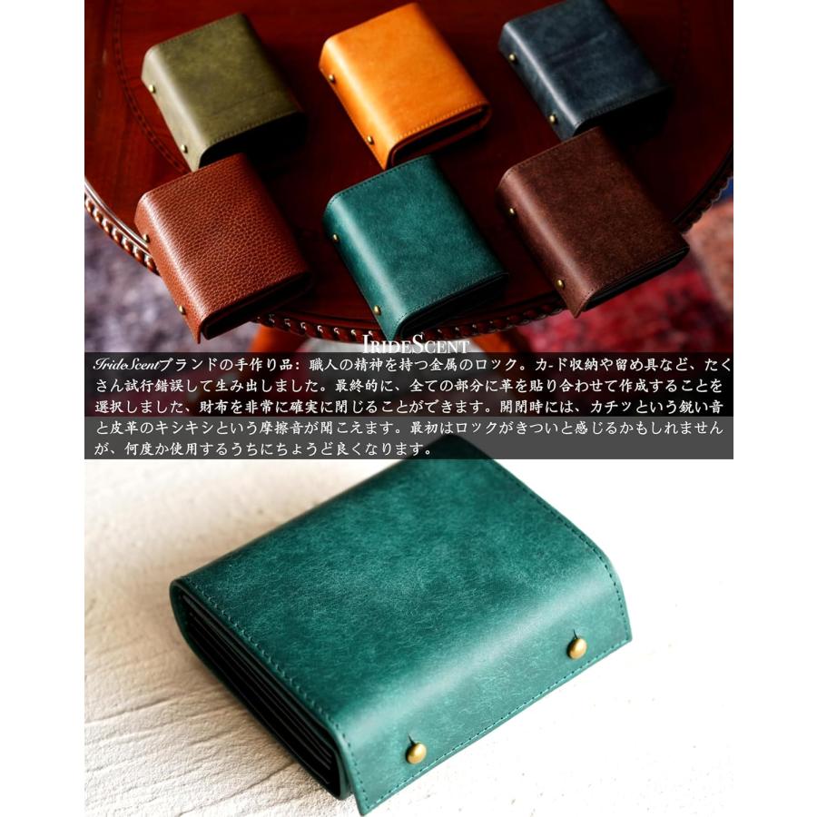 二つ折り財布 メンズ 2つ折り 箱型の小銭入れ イタリアン レザー プエブロ ミニ財布 コンパクト 小さい財布 二つ折り 箱状です 牛革 大容量 レディース |  | 06