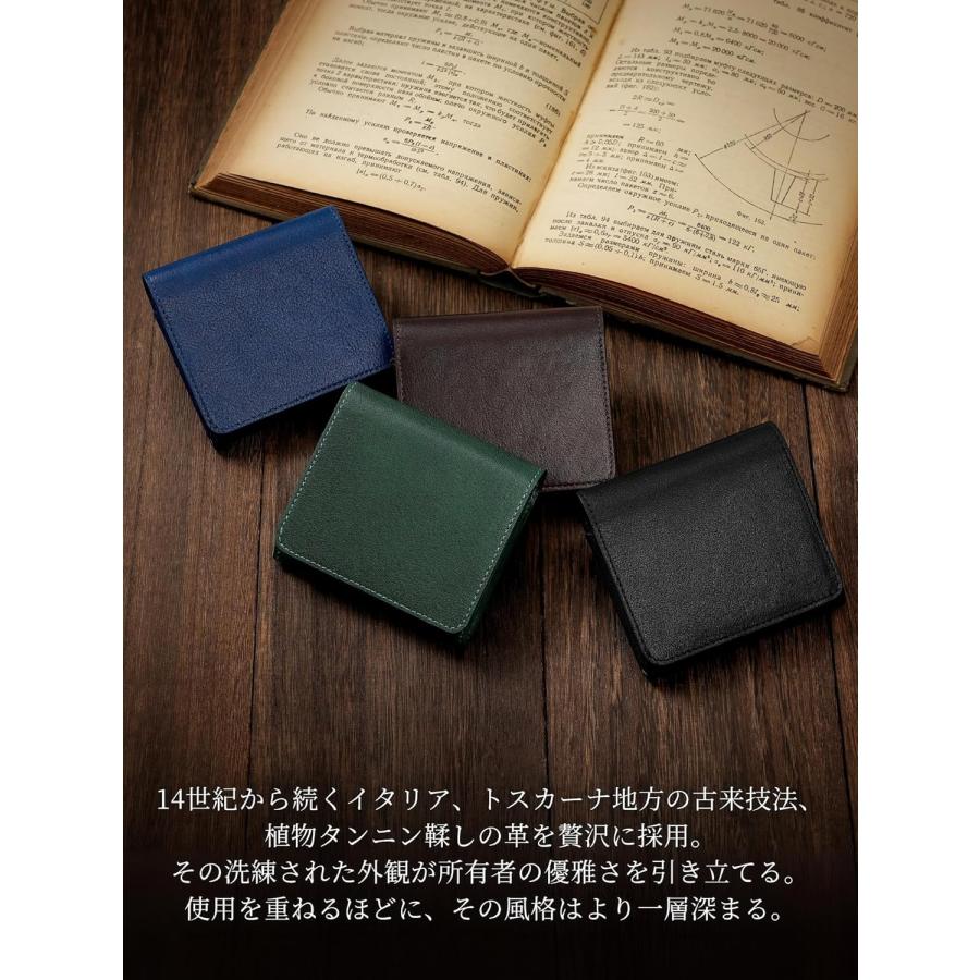 ミニ財布 お札が折れない 財布 レディース メンズ 二つ折り財布 大容量 じゃばら カードケース ボックス型 小銭入れ YKKファスナー 牛革 小さい財布 ブラック |  | 07