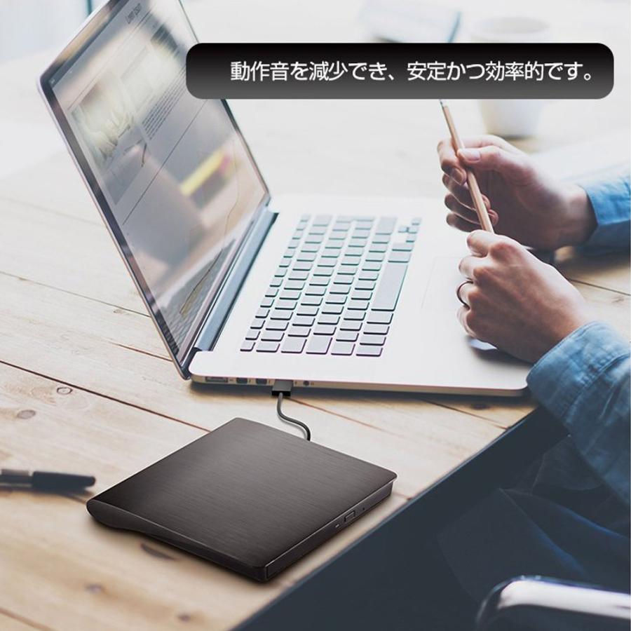 DVDドライブ 外付け CDドライブ USB 3.0 DVD プレイヤー ポータブル