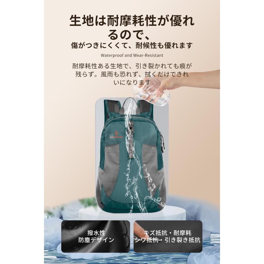 アウトドアバック 超軽量携帯リュック 折りたたみ可能バックパック 耐久性のある 22L大容量 収納性 マルチカラー 休暇、学校、キャンプ_32