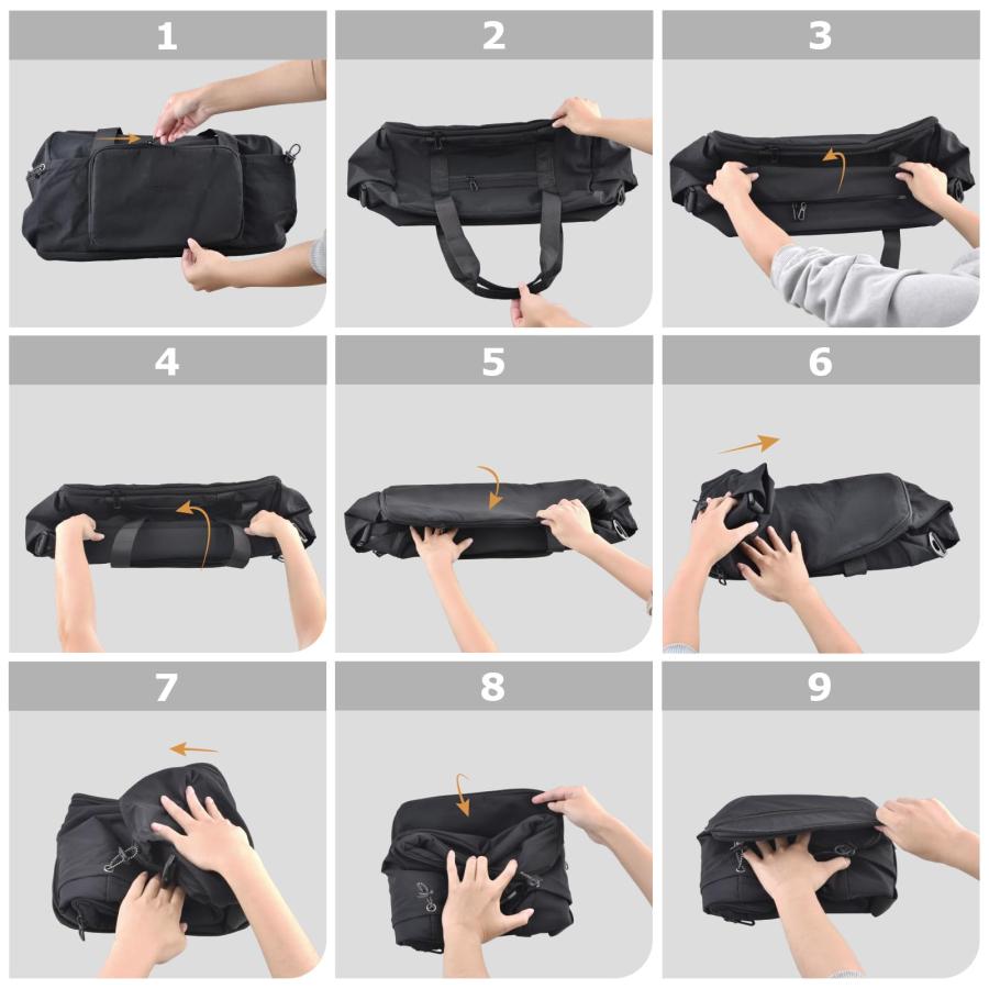 ボストンバッグ 旅行バッグ 3WAY 折りたたみ キャリーオンバッグ