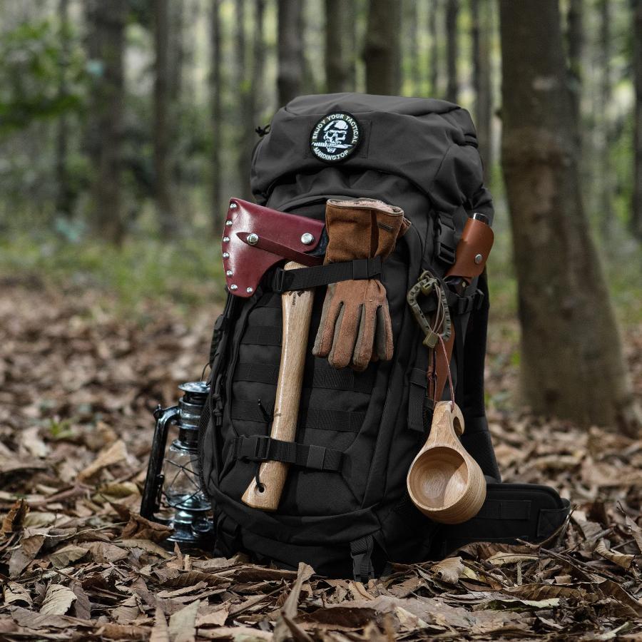 50L バックパック 大容量 レインカバー付 タクティカルリュックサック 