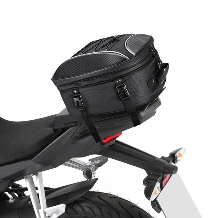 バイクシートバック♪防水＆拡張可能 バイク シートバッグ 拡張機能あり 22-30L ヘルメットバッグ 撥水 防水