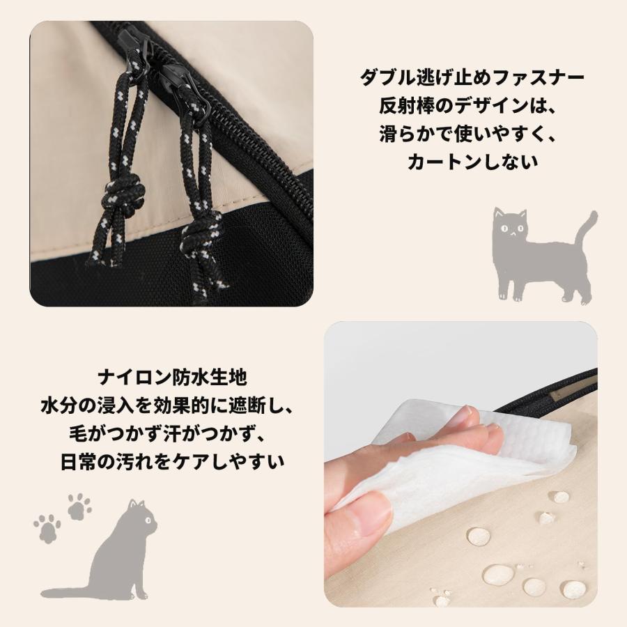 猫 犬用 ペット キャリーバッグ 犬 猫用 リュック フロントバッグ,呼吸