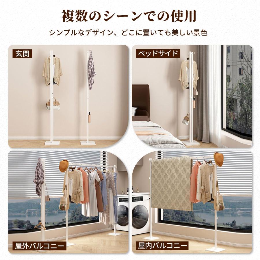 洗濯物干し 折り畳み 物干しラック 物干し竿 室内 部屋干し 布団干し 超耐荷重物 簡単収納 一台三役 錆びない 省スペース 風に強い ホワイト_6